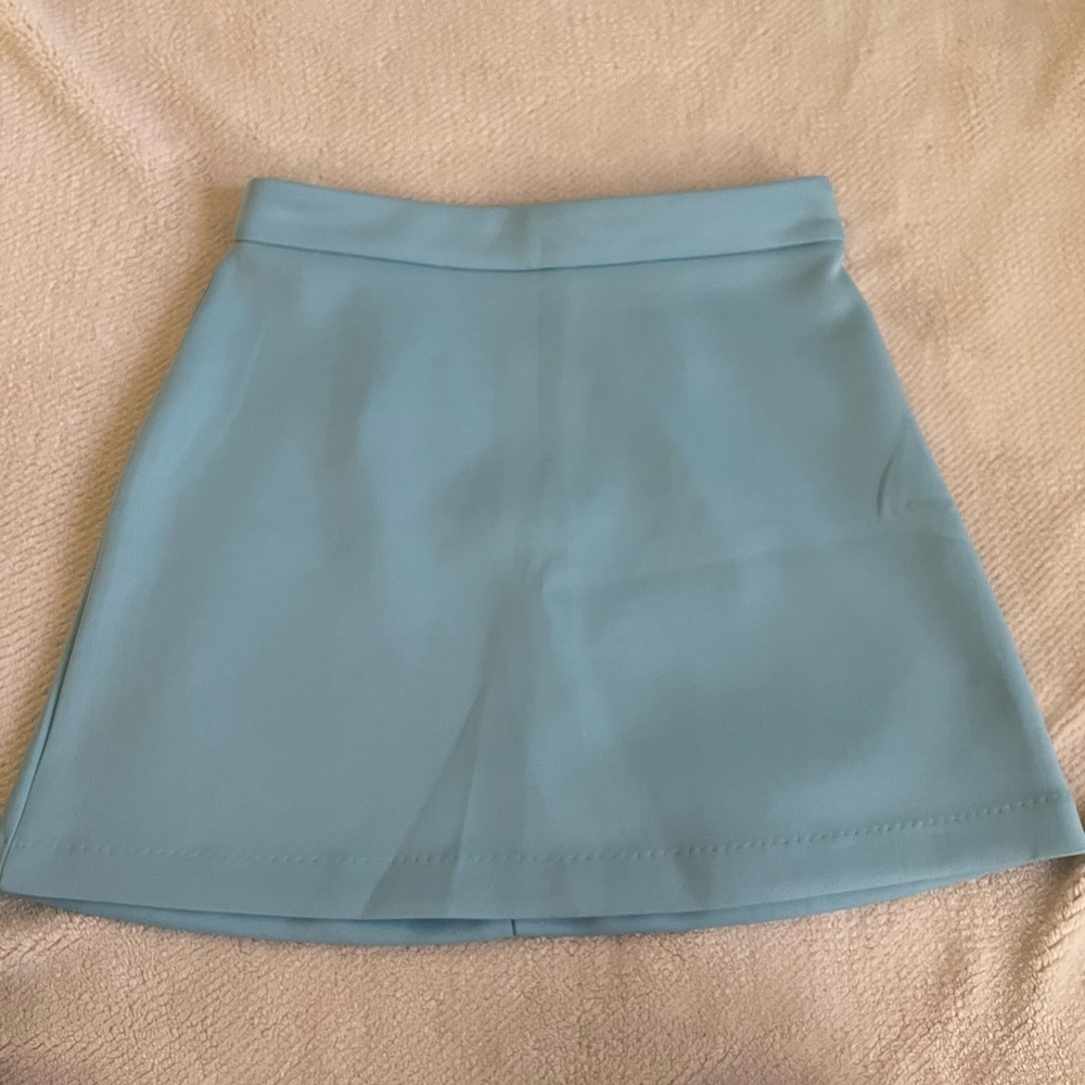 Forever 21 Baby blue high waisted skirt